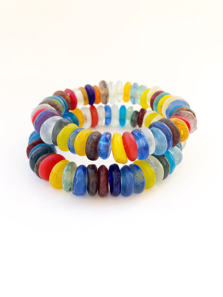 Rainbow Sea Glass Bracelet
