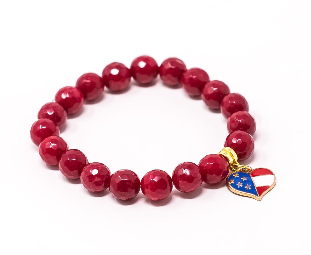 Stars and Stripes - Red Jade